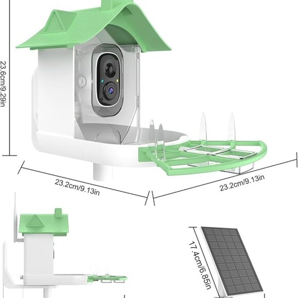Smart Bird Feeder Camera AI Bird identification, Photos/Videos Phone App - Picture 2 of 8